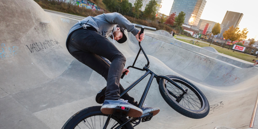 Man op BMX Man op BMX